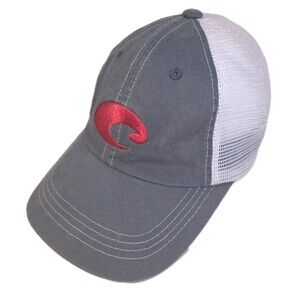 Costa Trucker Hat Strap back Adjustable Unisex Fishing Cap Mesh Back Curved Brim